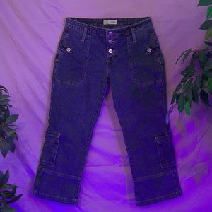 "Wrangler 20X" blue jeans. Size: 29. Style: Capris/Slim-Fit
